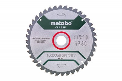 Metabo - lame de scie circulaire classic 216x2.4x30 mm 40 dents wz