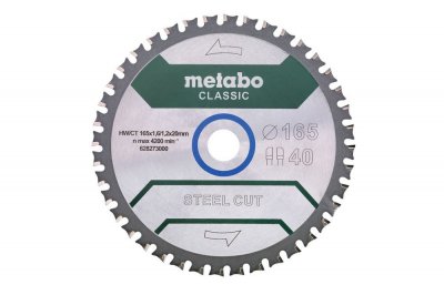 METABO  SteelCutClassic 165 x 20 Z40 FZFA/FZFA 4&deg; - 628273000