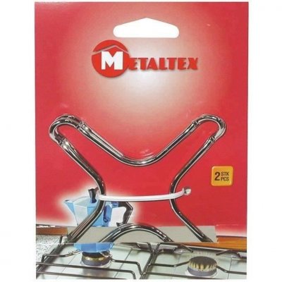 METALTEX  - Rehausse pour cuisini&egrave;re &agrave; gaz chrom&eacute;e, 2 pi&egrave;ces