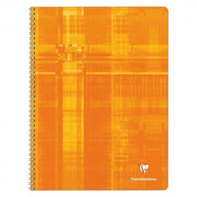 CLAIREFONTAINE Metric Cahier spirale 24 x 32 cm - petits carreaux 5x5 - 180 pages