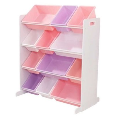KIDKRAFT Meuble bacs de rangement pastel