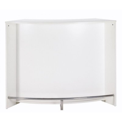 Meuble bar, meuble comptoir blanc 135 cm - coloris: blanc SNACK134BL