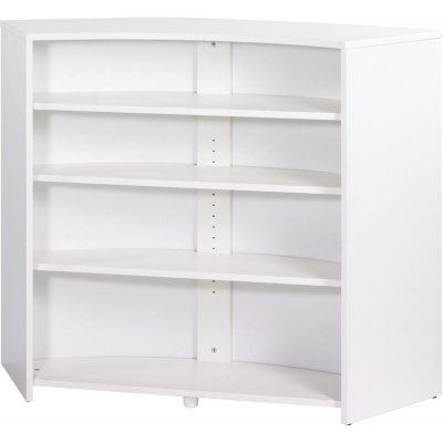 Meuble Bar, Meuble Comptoir Blanc 135 cm - Coloris: Rock 451