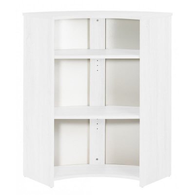 Meuble comptoir bar 96 cm blanc 3 niches - coloris: manhattan 508 VISIO097BL508