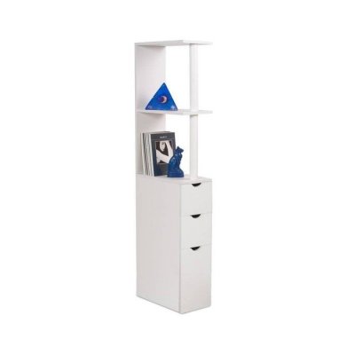 Meuble de rangement WC/toilettes ou salle de bains blanc