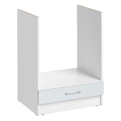 CUISINEANDCIE Meuble pour four encastrable - L 60 cm - blanc brillant
