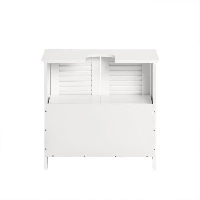 Meuble Sous-Lavabo SoBuy&reg; FRG237-W - 2 portes et 2 &eacute;tages - Blanc