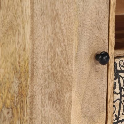 HELLOSHOP26 Meuble t&eacute;l&eacute; buffet tv t&eacute;l&eacute;vision design pratique 140 cm bois de manguier massif 2502072