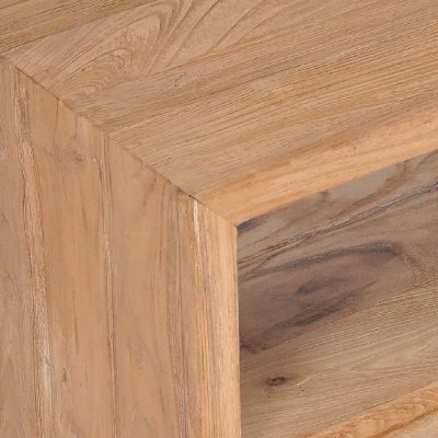 HELLOSHOP26 Meuble t&eacute;l&eacute; buffet tv t&eacute;l&eacute;vision design pratique 90 cm bois de teck massif