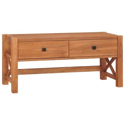 VIDAXL Meuble TV 100x40x45 cm Bois de teck recycl&eacute;