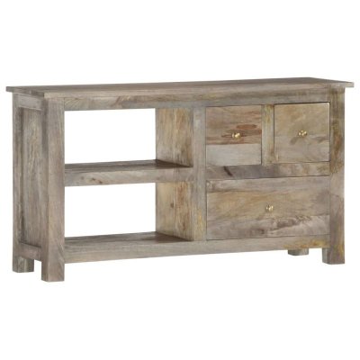 VIDAXL Meuble tv 110x30x55 cm bois massif de manguier