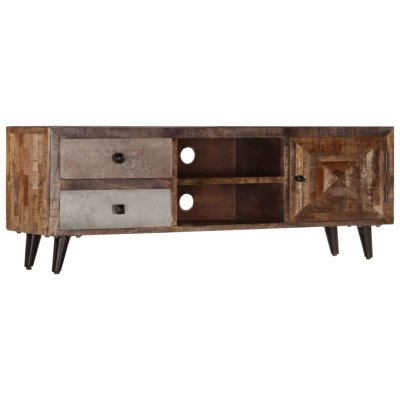VIDAXL Meuble tv 118 x 30 x 40 cm bois de manguier massif