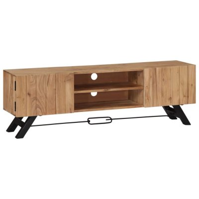 VIDAXL Meuble tv 140 x 30 x 45 cm bois d'acacia massif