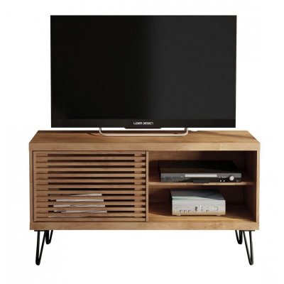 BEAUX MEUBLES PAS CHERS Meuble tv 50 pouces 1 porte coulissante 3 niches 90002.057