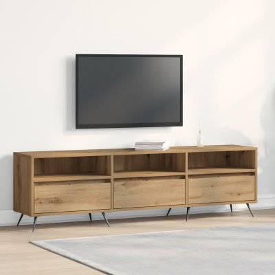 VIDAXL Meuble tv ch&ecirc;ne artisanal 150 x 30 x 44.5 cm Bois d'ing&eacute;nierie 