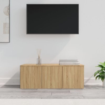 VIDAXL Meuble tv Ch&ecirc;ne sonoma 80x34x30 cm Agglom&eacute;r&eacute;  Ch&ecirc;ne sonoma