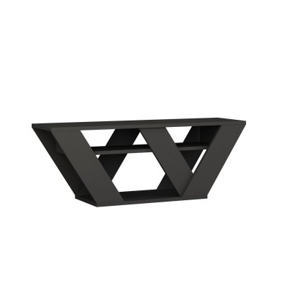 BOBOCHIC Meuble TV design L. 110 x H. 40 cm gris anthracite