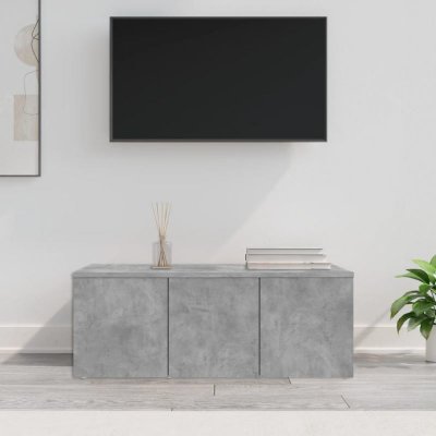 VIDAXL Meuble TV en Panneaux de Particules Gris b&eacute;ton 80 x 34 x 30 cm
