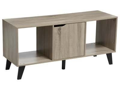 FIVE SIMPLY SMART Meuble TV Mix naturel 2 niches 1 porte 5Five