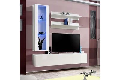 PARIS PRIX Meuble tv mural design fly ii 170cm blanc
