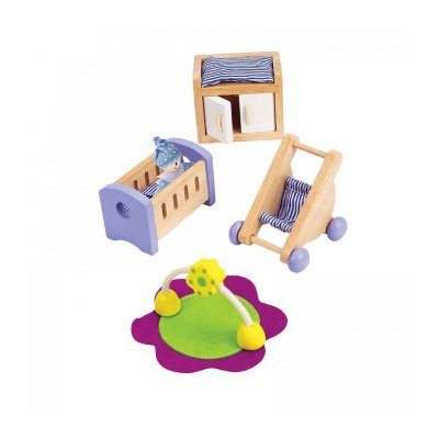 HAPE Meubles Maison De Poup&eacute;e Chambre B&eacute;b&eacute;