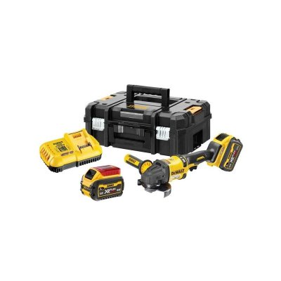 DEWALT Meuleuse D'angle  Dcg418t2 &Oslash; 125 Mm 54 (2 X 6,0 Ah) V Xr Flexvolt En T-stak