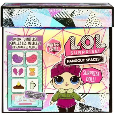 LOL SURPRISE MGA Entertainment Winter Chill Spaces Playset with Doll- Style 1, Poup&eacute;e