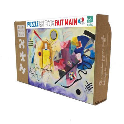  MICHELE WILSON Puzzle Jaune Rouge Bleu de Kandinsky - 50 Pi&egrave;ces - D&egrave;s 6 ans