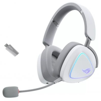 Micro-casque Asus ROG Delta II sans fil - Blanc