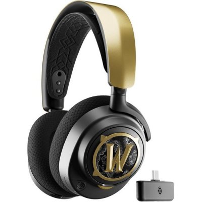 STEELSERIES Micro casque gaming sans fil  Arctis Nova 7 Wow Edition 20&egrave;me anniversaire Noir et Or 