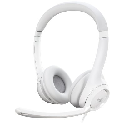 LOGITECH Micro-casque  H390 avec Microphone Antibruit - Blanc