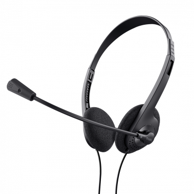 TRUST Micro-casque St&eacute;r&eacute;o filaire  Primo Chat pour PC Noir 