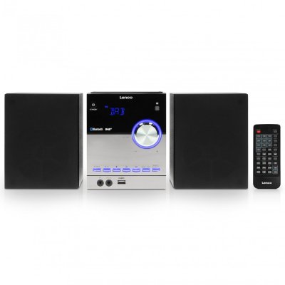 LENCO Micro Cha&icirc;ne Dab+ FM CD Bluetooth  MC-150 Noir