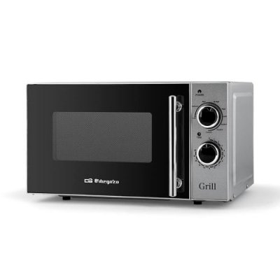 ORBEGOZO Micro-Onde + Gril MIG2550 20L 700W 50Hz Acier Inoxydable Noir