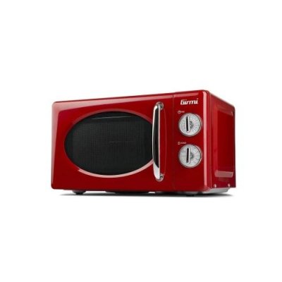 GIRMI Micro-ondes Combin&eacute; FM21 20L 700W Acier Inoxydable Rouge