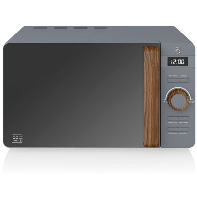 SWAN Micro-ondes digital 20l design moderne nordic,  sm22036, 800 gris