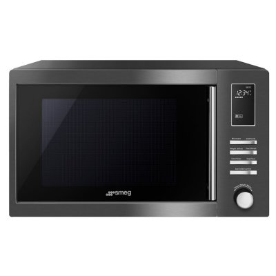 SMEG Micro-ondes + Gril  MOE25B 900 W Inox fonc&eacute; 