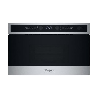 WHIRLPOOL Micro-ondes grill WMN4I4BX Noir acier inoxydable int&eacute;gr&eacute; 22 L 750 W