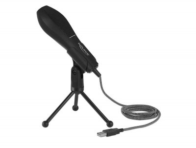 DELOCK Microphone de bureau  65939 usb 2. 0 noir
