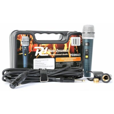 POWER DYNAMICS Microphone Dynamique Chant Et Application Dans Une Valise