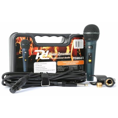POWER DYNAMICS Microphone Dynamique Chant Et Voix Dans Une Valise - Pdm661