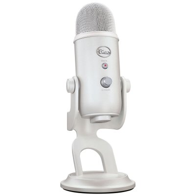 LOGITECH Microphone Gaming USB pour Streaming Premium  Blue Yeti Blanc 