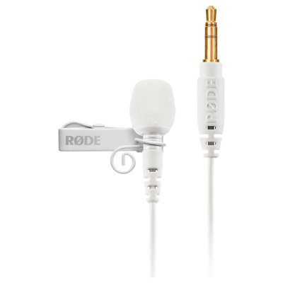 RODE Microphone portable  Lavalier Go Blanc