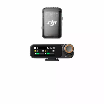 DJI Microphone sans fil  Mic 2 Noir + 1 &eacute;metteur + 1 r&eacute;cepteur