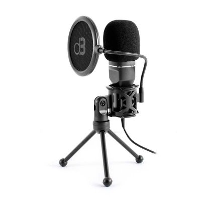 DYNABASS Microphone Studio A Condensateur Avec Directivit&eacute; Cardio&iuml;de Mic250