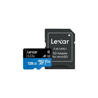 LEXAR Microsd 128gb c10 u3 633x 95r 45w LSDMI128BB633A