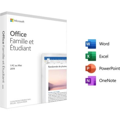 MICROSOFT  Office Famille et Etudiant 2019 - Achat d&eacute;finitif