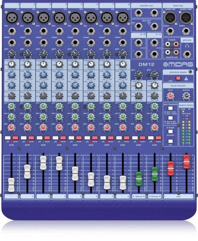 MIDAS  DM12 console de mixage analogique
