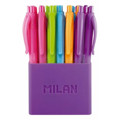 MILAN  176555124 P1 Touch Colors Pot de 24 stylos Couleurs Assorties