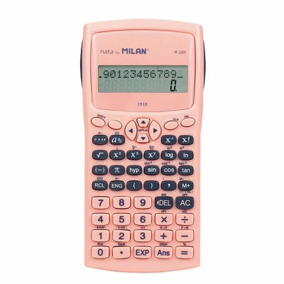 MILAN &reg; Blister Calculatrice Scientifique M240 S&eacute;rie 1918, Rose 
